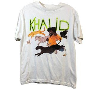 KHALID Free Spirit 2019 Tour White T-shirt Sz M